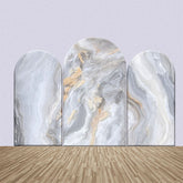 Beige Grau Marmor Textur Geburtstag Bogen Hintergrund Bausatz